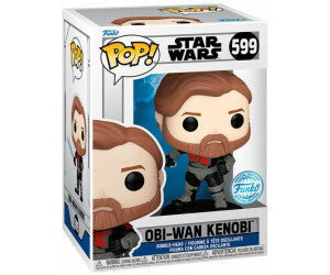 STAR WARS: CLONE WARS - POP FUNKO VINYL FIGURE 599 OBI-WAN KENOBI 9CM CARTOOMICS 2023 EXCL