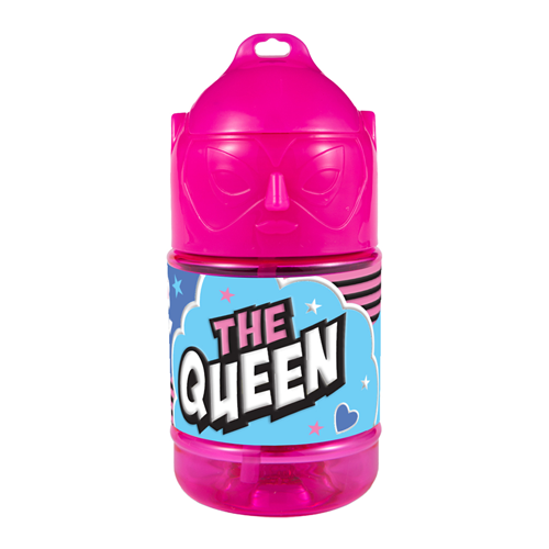 🦸♂️ Borraccia con Cannuccia Personalizzata Super Eroe 300 ml