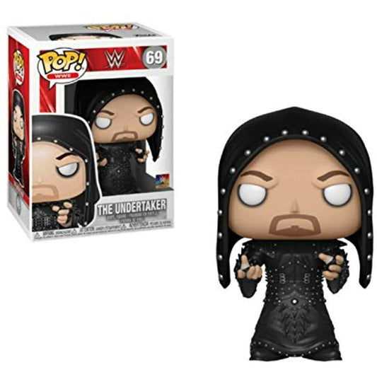 WWE WRESTLING - POP FUNKO VINYL FIGURE 69 UNDERTAKER (HOODED) 9CM